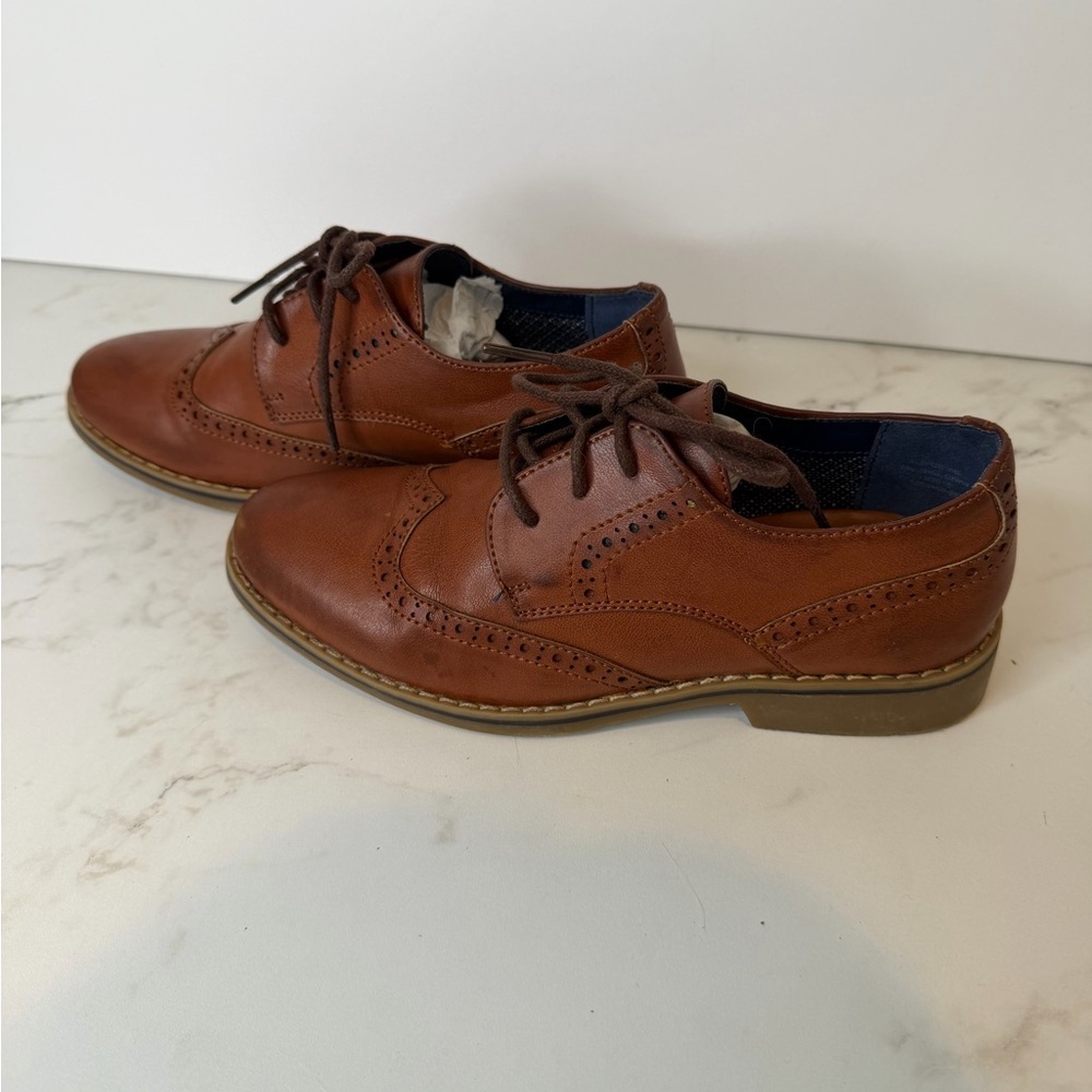 Aldo Kids Brown Leather Dress Shoes - Picture 5 of 13